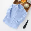 Pure Blue Shirt Black Tie
