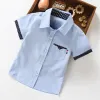 Dot Short Sleeve-Blue