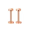 Double-Headed Flat-Bottomed Rose Gold