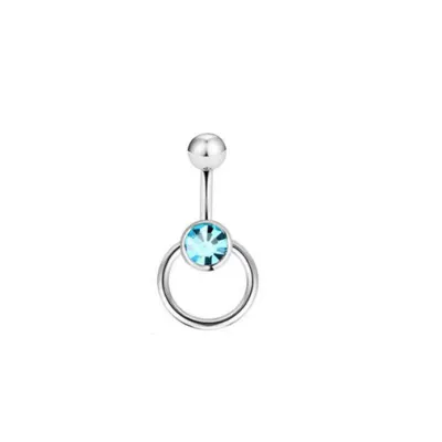 Women Fashion Stainless Steel Belly Button Ring Body Piercing Jewelry