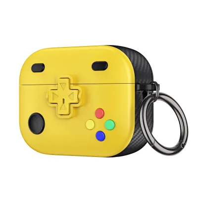 Simple Fashion Creative Game Button Apple Earphone Protective Case TPU PC Frosted All-Inclusive Portable
