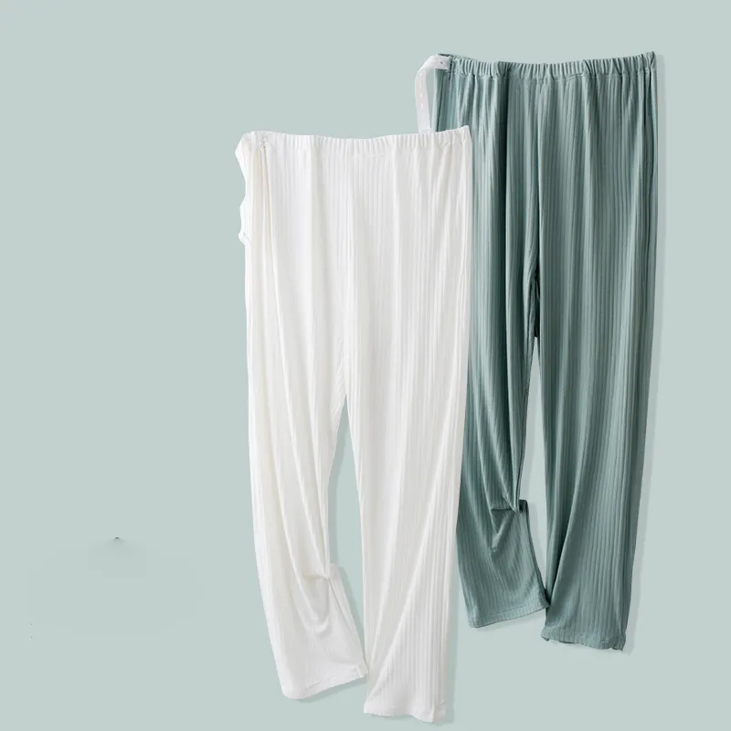 Pregnant Women Casual Solid Color Adjustable Belly Straight Leg Pants