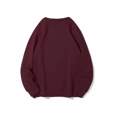 Men Casual 400g Thickened Heavy Fleece-Lined Crew Neck Sweatshirt Custom