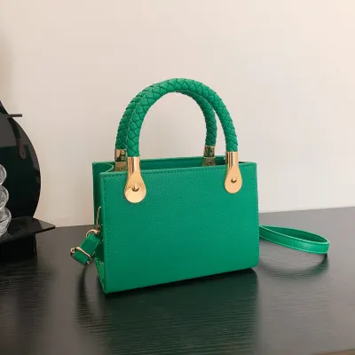 Bolso de mano de color liso para mujer