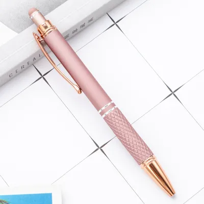 Touch Screen Press Pen Metal Bullet 1.0 Student Writing Stationery