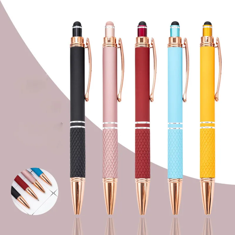 Touch Screen Press Pen Metal Bullet 1.0 Student Writing Stationery