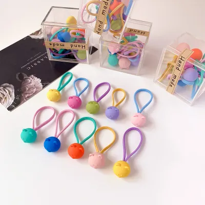 Kids Girls Cartoon Candy Color Acrylic Hair Rope