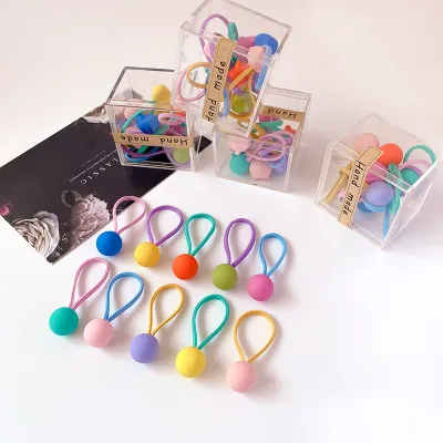 Kids Girls Cartoon Candy Color Acrylic Hair Rope
