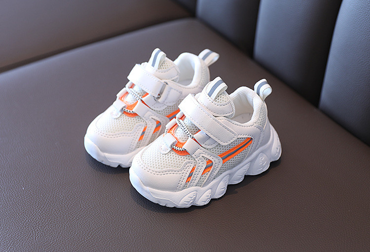 Wholesale Kids Unisex Fashion Casual Velcro Mesh Cloth Sneakers