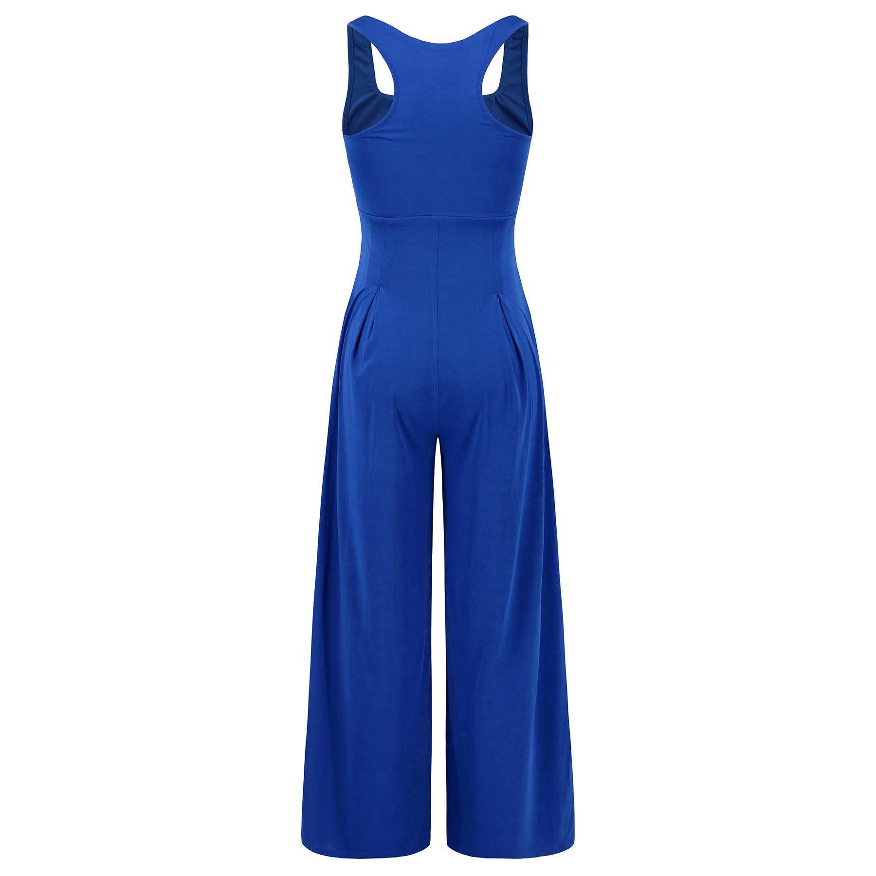 Wholesale Women Fashion Casual Solid Color Strap Wide Leg
