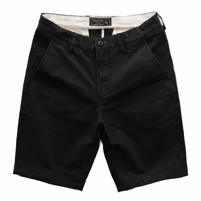 Men Casual Plus Size Straight Cargo Shorts with Button Trim