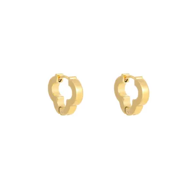 Women Fashion Simple Titanium Steel Cloud Hook Earrings