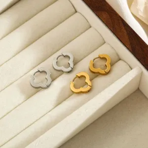 Women Fashion Simple Titanium Steel Cloud Hook Earrings