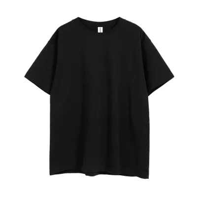Men Unisex Basic 260gsm 32s Solid Color 100% Cotton Crew Neck Short Sleeve T-Shirt Custom