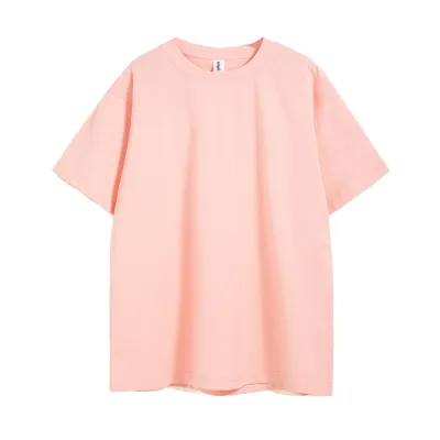 Men Unisex Basic 260gsm 32s Solid Color 100% Cotton Crew Neck Short Sleeve T-Shirt Custom