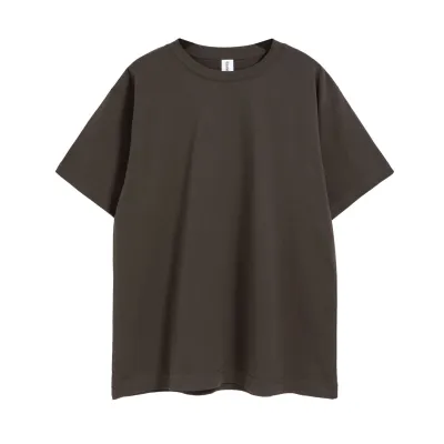 Men Unisex Basic 260gsm 32s Solid Color 100% Cotton Crew Neck Short Sleeve T-Shirt Custom