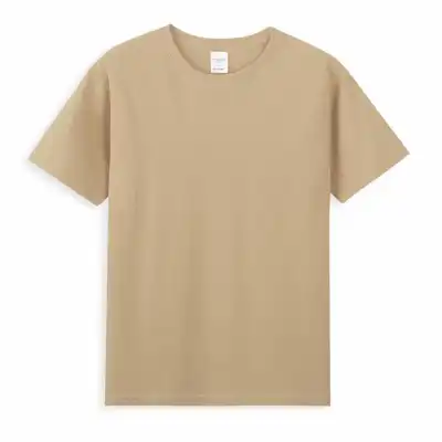 Women Men Unisex Summer 40S/2 210gsm Combed 100% Cotton Crew Neck Short Sleeve T-Shirt Custom