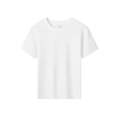 Summer Kids 180gsm Children'S 100% Cotton Crew Neck Short-Sleeved T-Shirt Custom