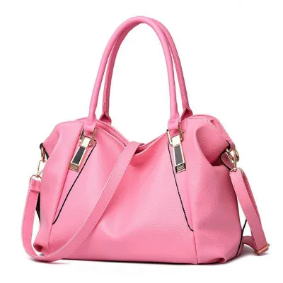 Women Street Trend Large Capacity Soft PU Leather Bucket Shoulder Bag