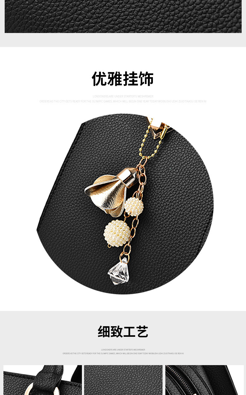 Wholesale Women Fashion Large Capacity Floral Pendant Square