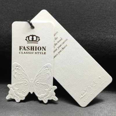 Custom Logo Embossed Tags Cards For Clothing