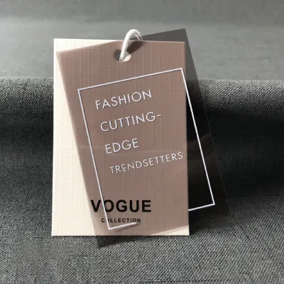 Custom Logo Double Layer Tags Cards For Clothing