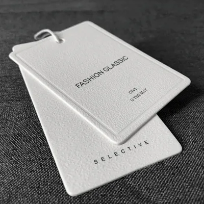 Custom Logo Double Layer Tags Cards For Clothing