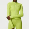 C146 Stripe High And Low Tail Yoga Jacket