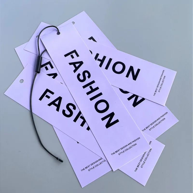 Custom Logo Multicolor Frosted Pvc Waterproof Tags Cards For Clothing