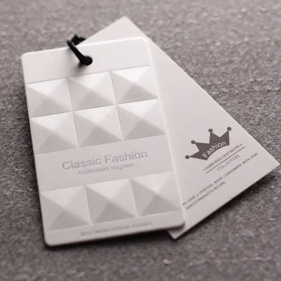Custom Logo Bump Craft Special-Shaped Tags Cards For Clothing