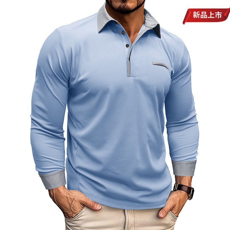 MENS LONG POLO SHIRT (予約販売品) Maison Article Jacquard Knit Polo Mens Long Sleeve Shirt