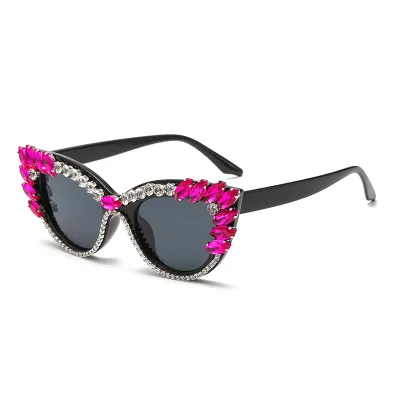 Women's Fashion Rhinestone Cat Eye Sunglasses