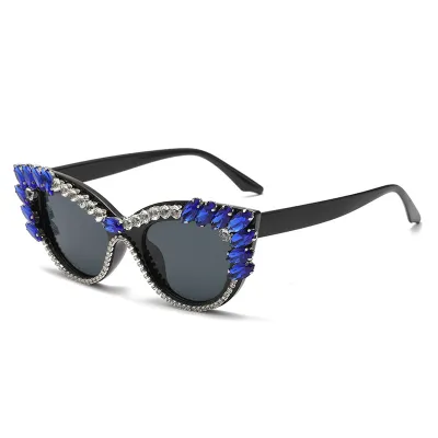 Women's Fashion Rhinestone Cat Eye Sunglasses