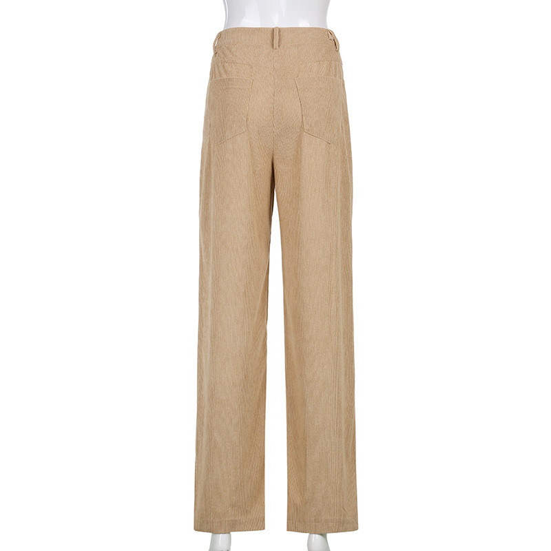 ★ POSZER★ Corduroy Banding Pants Deep Khaki 244CDBPT034F Corduroy Pants | Cord Shirts for Men | 34 Heritage