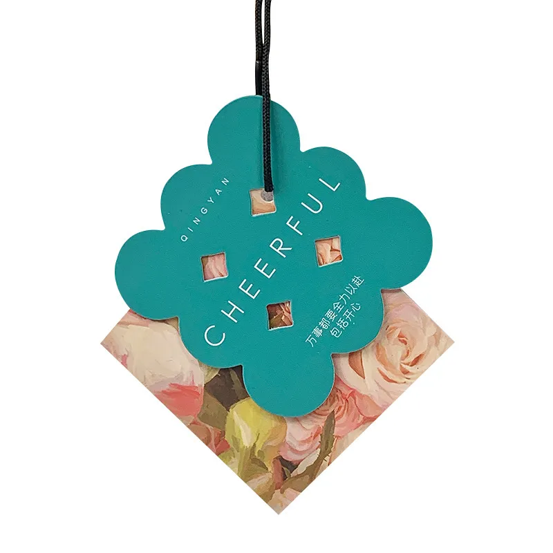 Custom Logo Alien Double Layer Tags Cards For Clothing