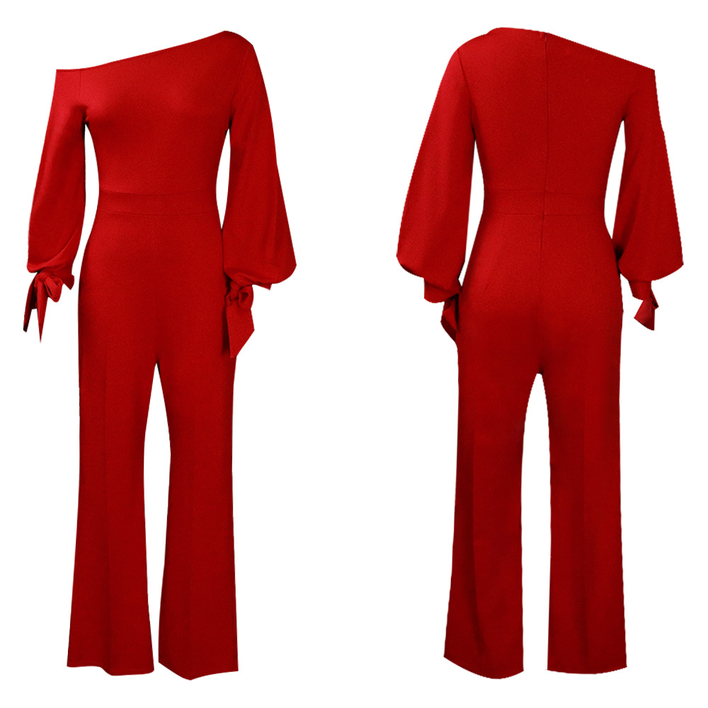 ●THEAIRTOWN● harmony pleate ops Wholesale Women Fashion Solid Color Oblique Shoulder Long