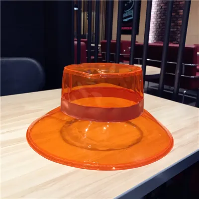 Women Fashion Creative Transparent PVC Sunshade Bucket Hat