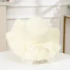 Plum Blossom Wavy Milk White
