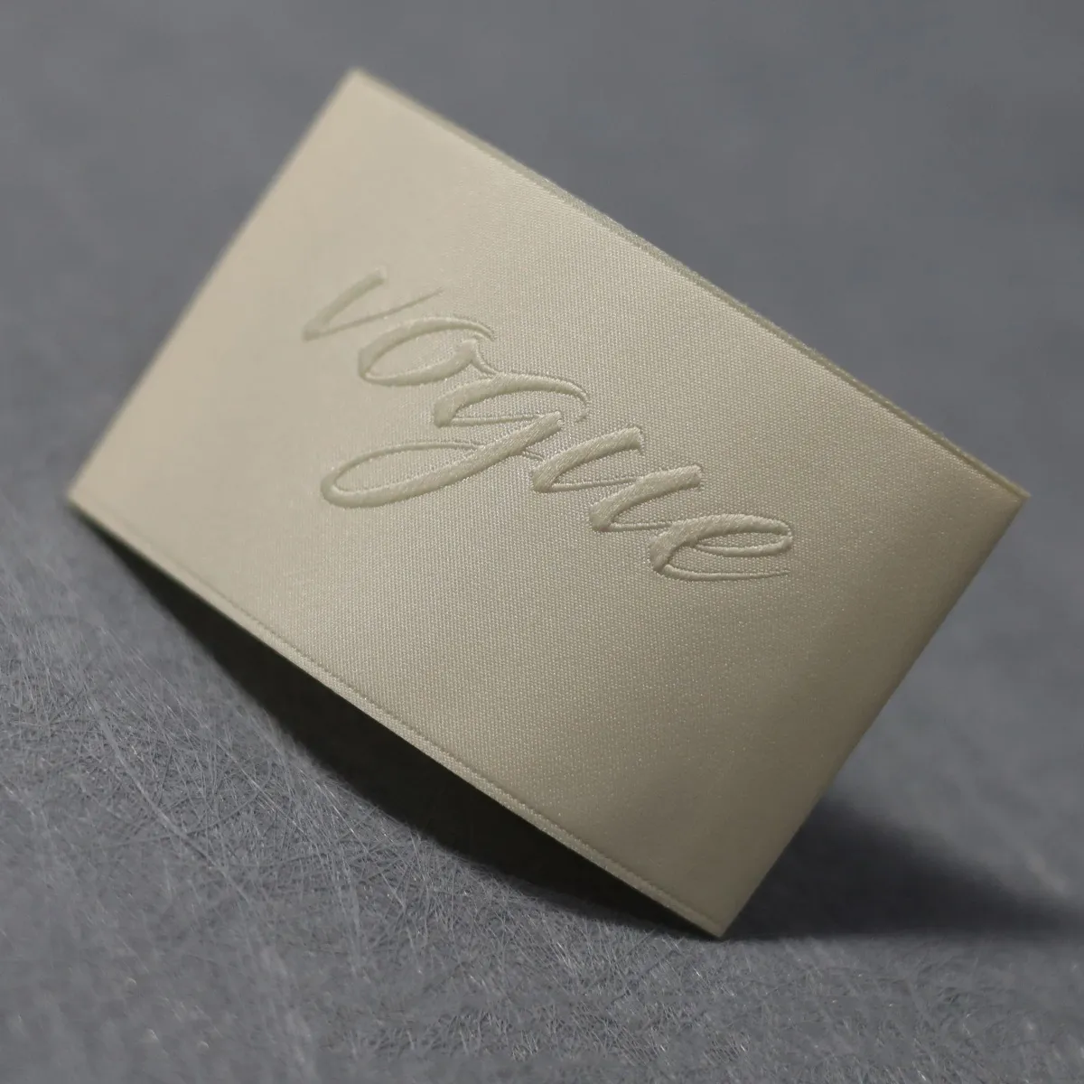 Custom Logo Embroidery Single Color Labels For Clothing