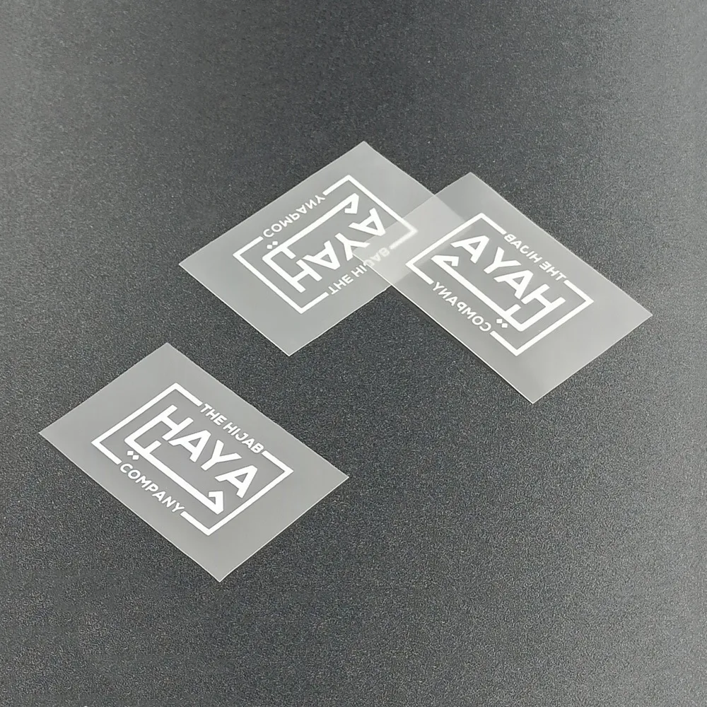 Custom Transparent Labels For Clothing