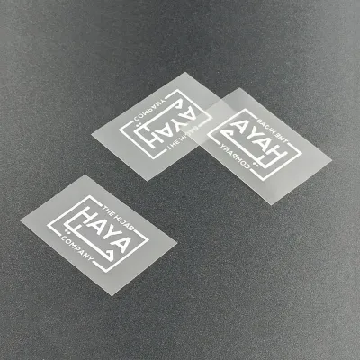 Custom Transparent Labels For Clothing