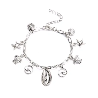 Summer Women Fashion Anklet Sea Star Turtle Pendant Beach