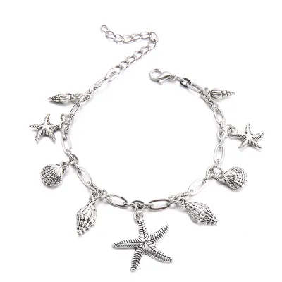 Summer Women Fashion Anklet Sea Star Turtle Pendant Beach