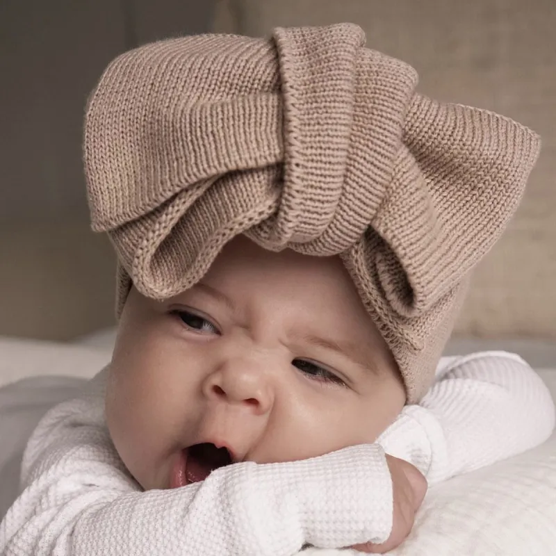 Baby Solid Color Big Bow Hairband for Kids