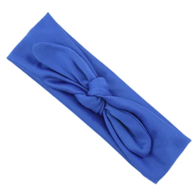 Baby Fashion Solid Color Bow Stretch Hair Band Kids Accessories