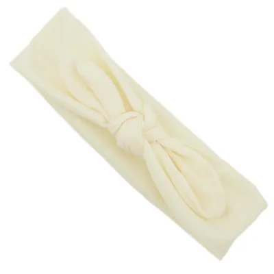 Baby Fashion Solid Color Bow Stretch Hair Band Kids Accessories
