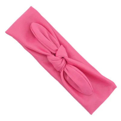 Baby Fashion Solid Color Bow Stretch Hair Band Kids Accessories