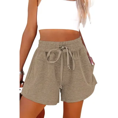 Women Casual Polyester Shorts Urban Wind Style Mid-Waist Hot Pants