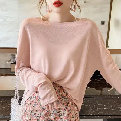 Women's Sun Protection UPF50 Korean Style Loose Chiffon T-Shirt