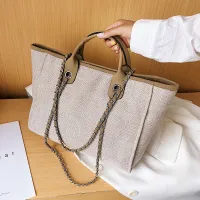 Women'S Fashion Solid Color Large Capacity Handbag